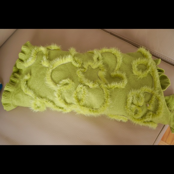 Shawl cashmere with dyed mink - Picture 7 of 7